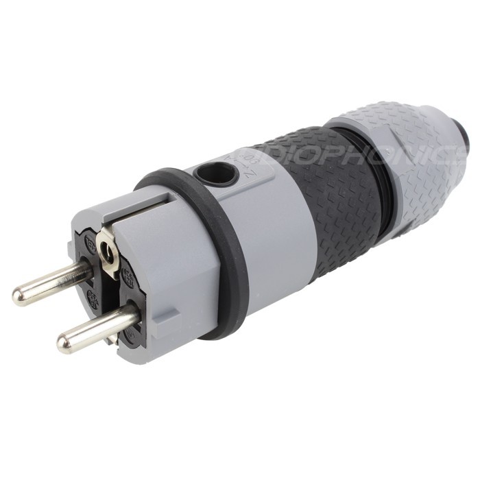 ABL SURSUM Grey Schuko connector 16A IP54 Ø13.5mm