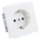 Busch-Jaeger 20 EUC-84 White Schuko outlet 16A IP20