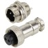 GX12 connector 2 poles 300V 5A Ø5mm