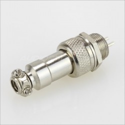 GX12 connector 2 poles 300V 5A Ø 5mm