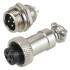 GX12 connector 4 poles 300V 5A Ø5mm