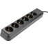 Multiprise 6 Ports SCHUKO PVC Noir