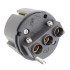 ELECAUDIO RS-34GP Connecteur Secteur Schuko Type E/F Plaqué Argent / Or 24K Ø16.5mm Violet