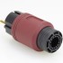 ELECAUDIO RS-34GW Schuko Type E/F Power Connector 24k Gold / SIlver Plated Ø16.5mm Bordeaux