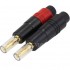 MONACOR BP-180GI Banana Plug Gold Plated Ø4mm (La paire)