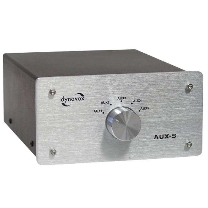 DYNAVOX AUX-S Audio Selector Switch for RCA sources Silver