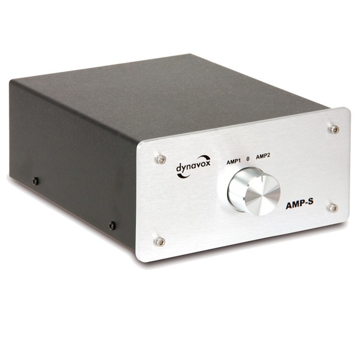 DYNAVOX AMP-S Commutateur sélecteur audio pour enceinte / amplificateurs Argent