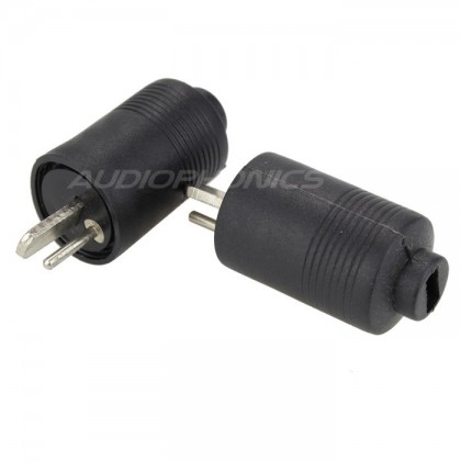 DIN Speakers plug Male Ø 6mm (Pair)