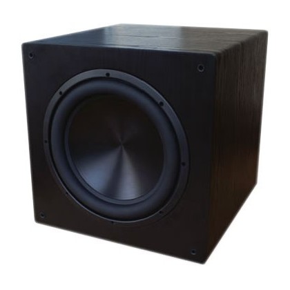 Rythmik Audio F12 Subwoofer Audiophile Black Oak A370PEQ Ø 31cm