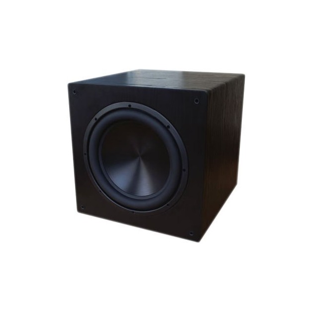 Rythmik Audio F12 Subwoofer Audiophile Black Oak A370peq O31cm Audiophonics