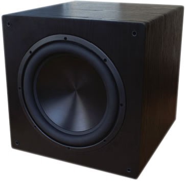 Rythmik Audio F12 Subwoofer Audiophile Black Oak A370PEQ Ø31cm