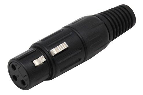 WM AUDIO XLR-91G Connecteur XLR Femelle 3 Pôles Plaqué Or Ø8mm (Unité)