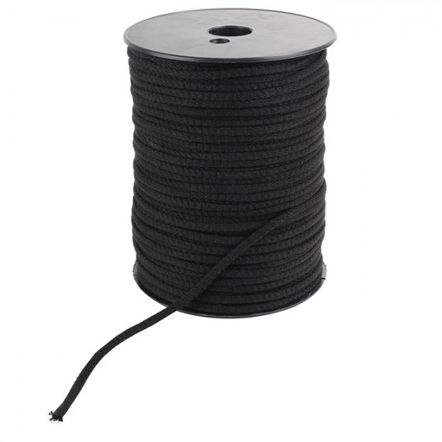 Audiophonics - Gaine Coton naturel tricotée pour câble Ø2.5mm Noire