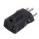 Adaptateur secteur USA NEMA 5-15 vers Suisse SEV 1011