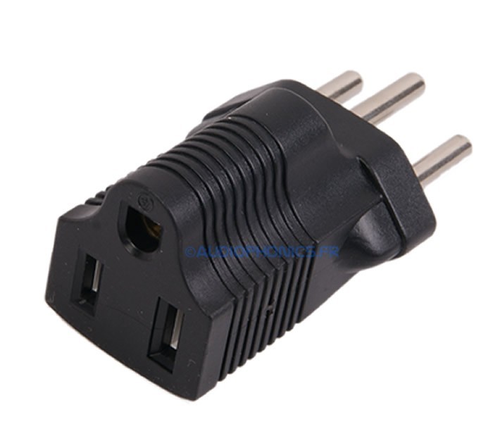 Adaptateur Secteur USA NEMA 5-15 vers Suisse SEV 1011