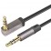 Kaiboer KBE-SM-13041 Flat Cable angled Jack to Jack 3.5mm Gold plated 24k 1m
