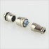Connecteur aviation XS10 verouillable 3 pôles plaqué Or 250V 3A Ø13mm