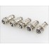 Snap-fit GX16 plug 2 pin Silver plated 300V 5A Ø7mm