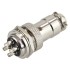 Snap-fit GX16 plug 4 pin Silver plated 300V 5A Ø7mm