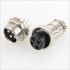 Snap-fit GX16 plug 4 pin Silver plated 300V 5A Ø7mm