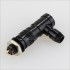 Snap-fit XS6 Angled plug Gold plated 3 pin 250V 3A Black Ø4mm