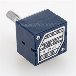 ALPS RK27 Potentiomètre Stéréo Axe Cranté Haute Qualité 50 Kohm