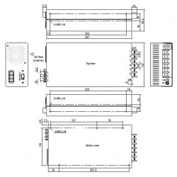 Meanwell SE-600-36 Module d'Alimentation à Découpage SMPS 600W 36V 16.6A