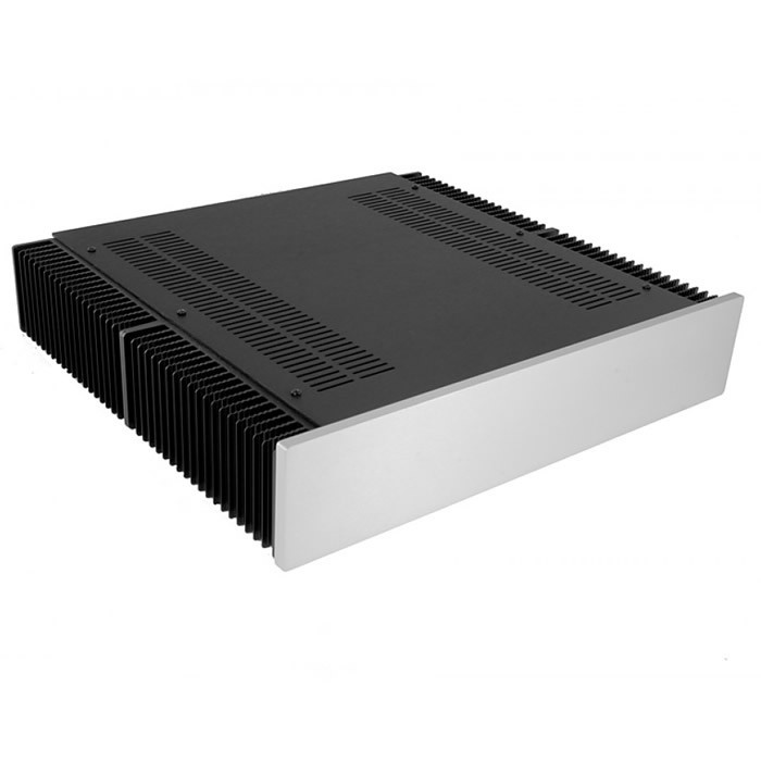 HIFI 2000 Case 2U Heatsink Aluminum 400mm Facade 10mm Silver