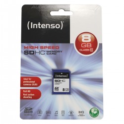 Intenso High Speed Carte mémoire SD HC Haute performance 8GB