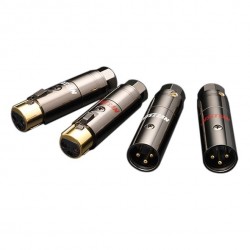 NEOTECH NEX-OCC GD Gold Plated UP-OCC Copper 3 Way Male / Female XLR Connectors Ø13mm (Set x4)