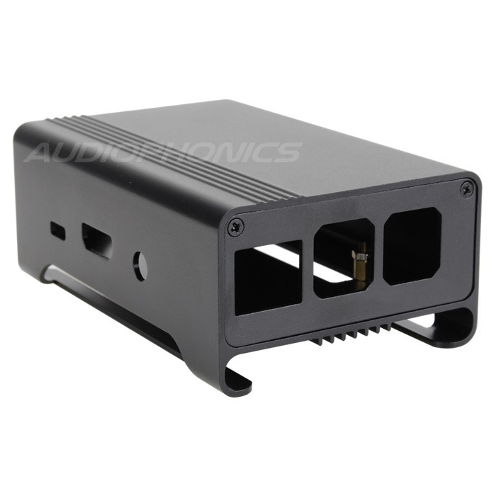 Black Aluminium case / chassis for Raspberry Pi 2.0 et 3 model B