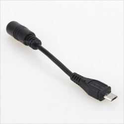 Power cable Micro USB to Jack DC 10cm
