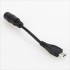 Adapter Female Jack DC 5.5 / 2.1mm to Male Micro USB 18AWG 0.82mm² 10cm