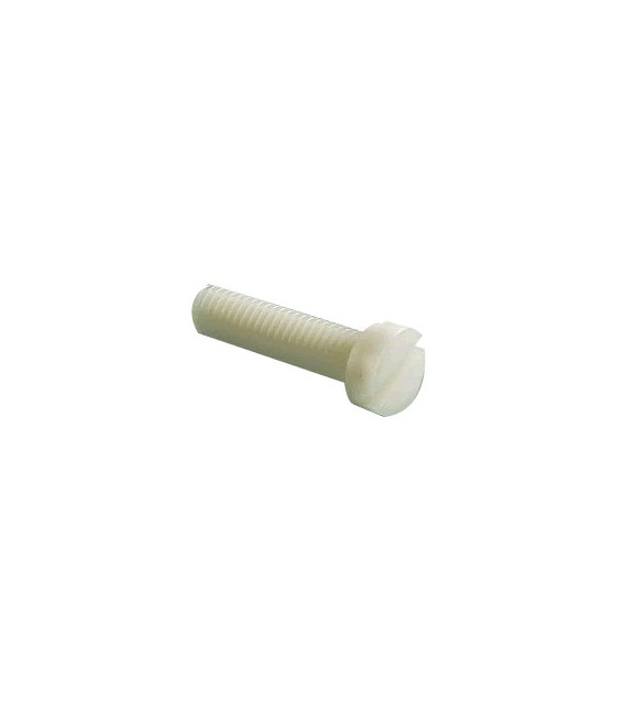 Vis En Nylon Tête Plate Fendue M4x40mm + écrous - Lot De 10 Pièces - Neuf Origine Royaume-Uni