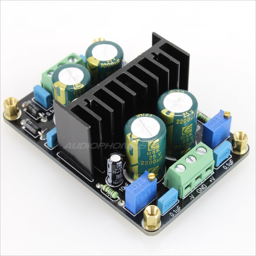 Module d'Alimentation linéaire régulé AC-DC LM317 / LM337 24V 1A -  Audiophonics