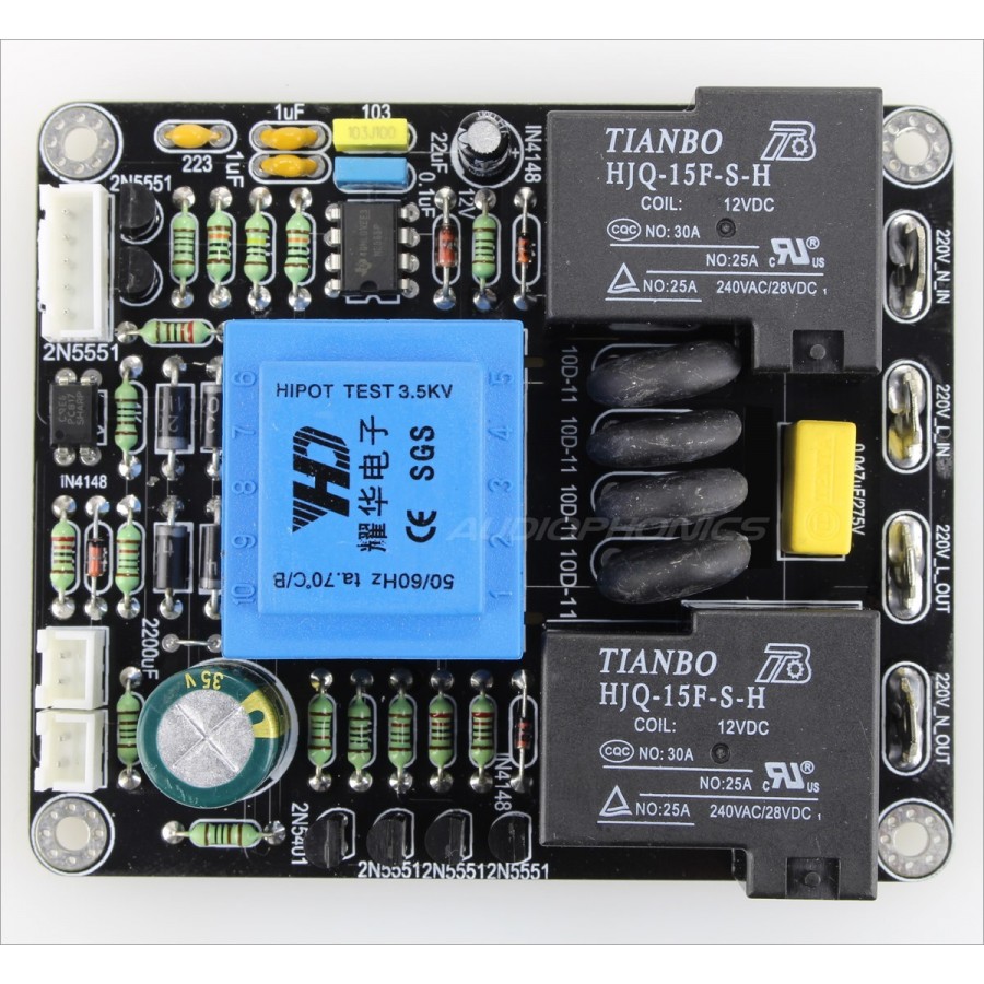 Class A Automatic Power Delay Soft Start Temperature Protection Board Amp DIY 