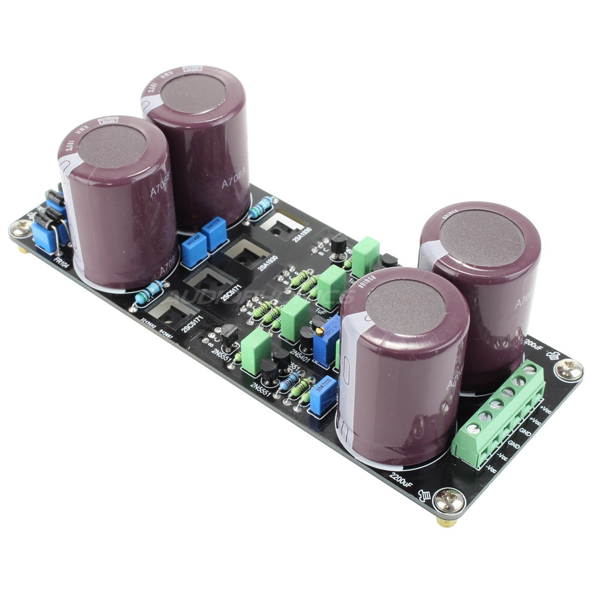 Dual Power Supply board for Preamplifier 4x4700µF 100V