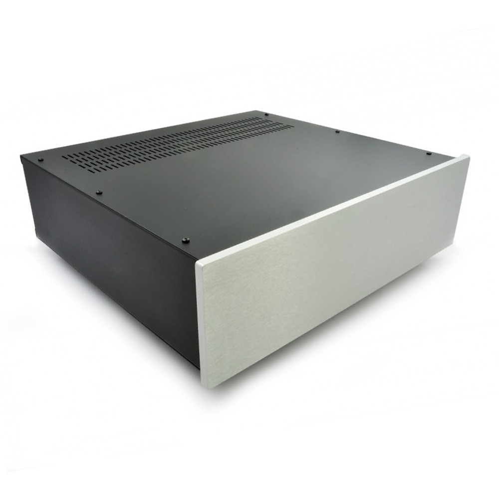 HIFI 2000 Boitier 3U 400mm - Facade 10mm Silver