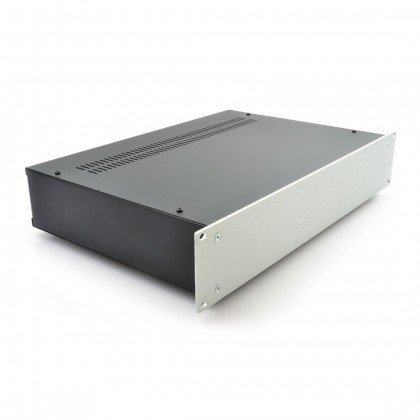 HIFI 2000 2U Chassis 300mm - 4mm front Silver