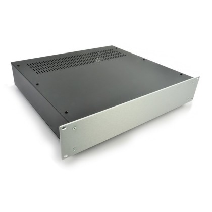 HIFI 2000 2U Chassis 400mm - 4mm front Silver