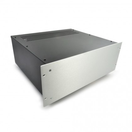 HIFI 2000 4U Chassis 400mm - 4mm front Silver