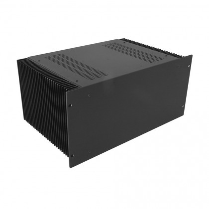 HIFI 2000 4U Heatsink Chassis 300mm - 4mm front Black