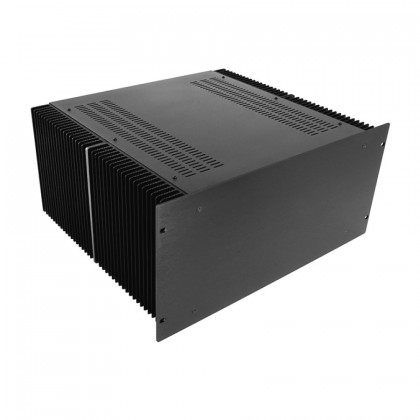 HIFI 2000 Boitier dissipateur 4U 400mm - Facade 4mm Noir