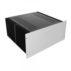 HIFI 2000 Boitier dissipateur 4U 400mm - Facade 4mm Silver