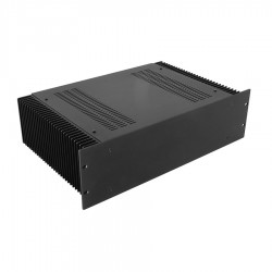 HIFI 2000 Boitier dissipateur 3U 300mm - Facade 4mm Noir