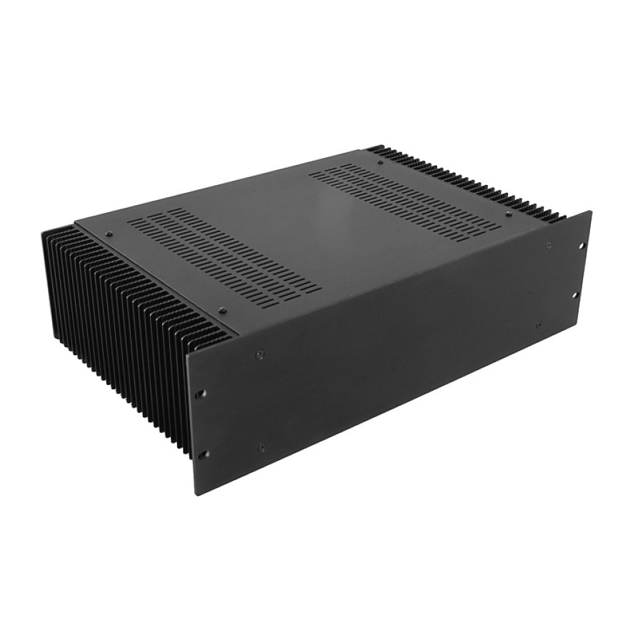 HIFI 2000 Boitier dissipateur 3U 300mm - Facade 4mm Noir