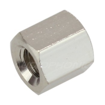 Nickel Plated Brass Spacers Female / Female M3x5mm (x10)