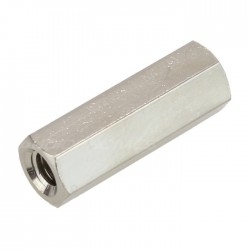 Nickel Plated Brass Spacers Female / Female M3x15mm (x10)