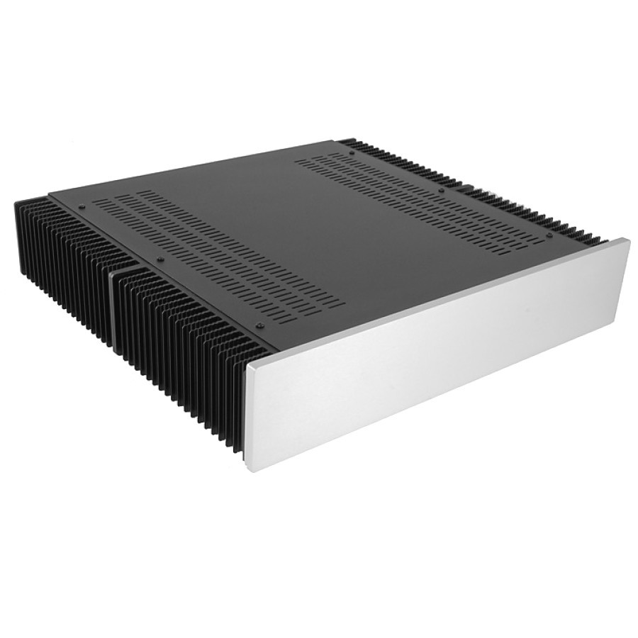 HIFI 2000 Heatsink Case 2U 400mm - Front 10mm Silver