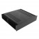 HIFI 2000 Boitier dissipateur 2U 400mm - Facade 10mm Noir